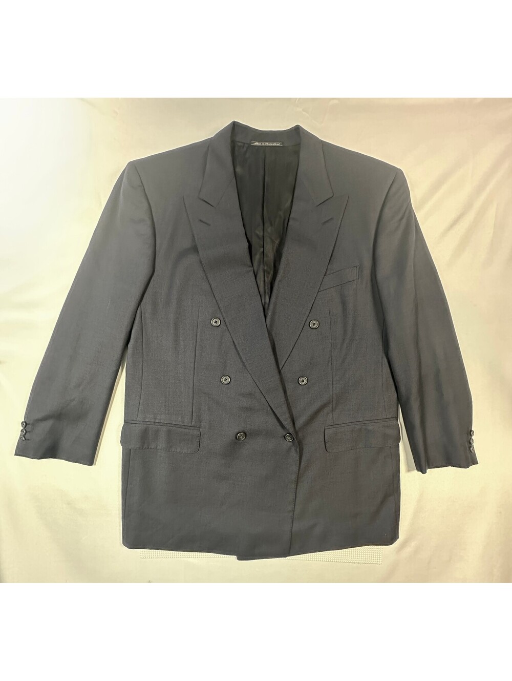 Ermenegildo Zegna Blazer Mens 58 Double Breasted Worsted Super 100s Wool (210)